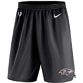 Men's Baltimore Ravens Nike Black Knit Performance Shorts,baseball caps,new era cap wholesale,wholesale hats